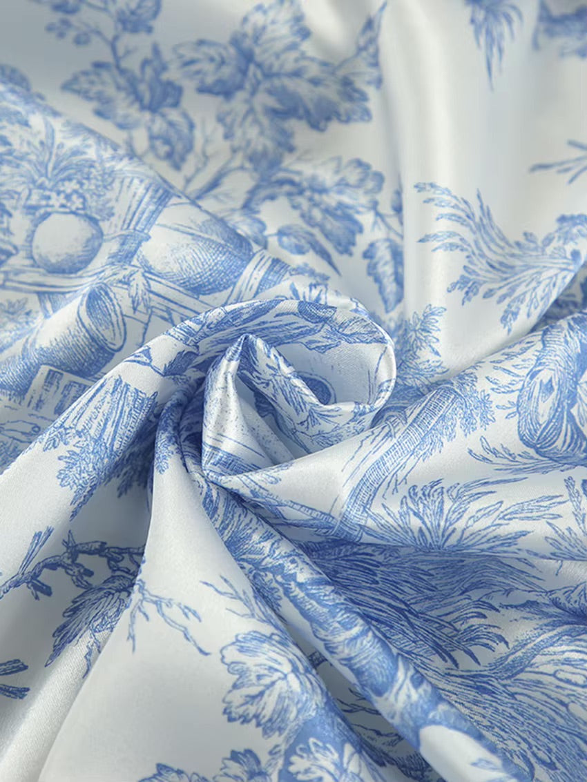 Kimono court à motif col V