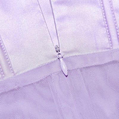 Robe corset col en V