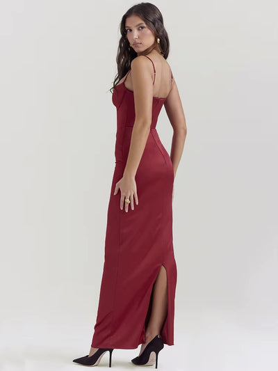 Robe longue moulante haut bustier