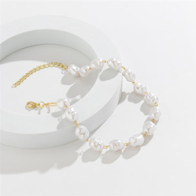 Collier ras du cou perles baroques