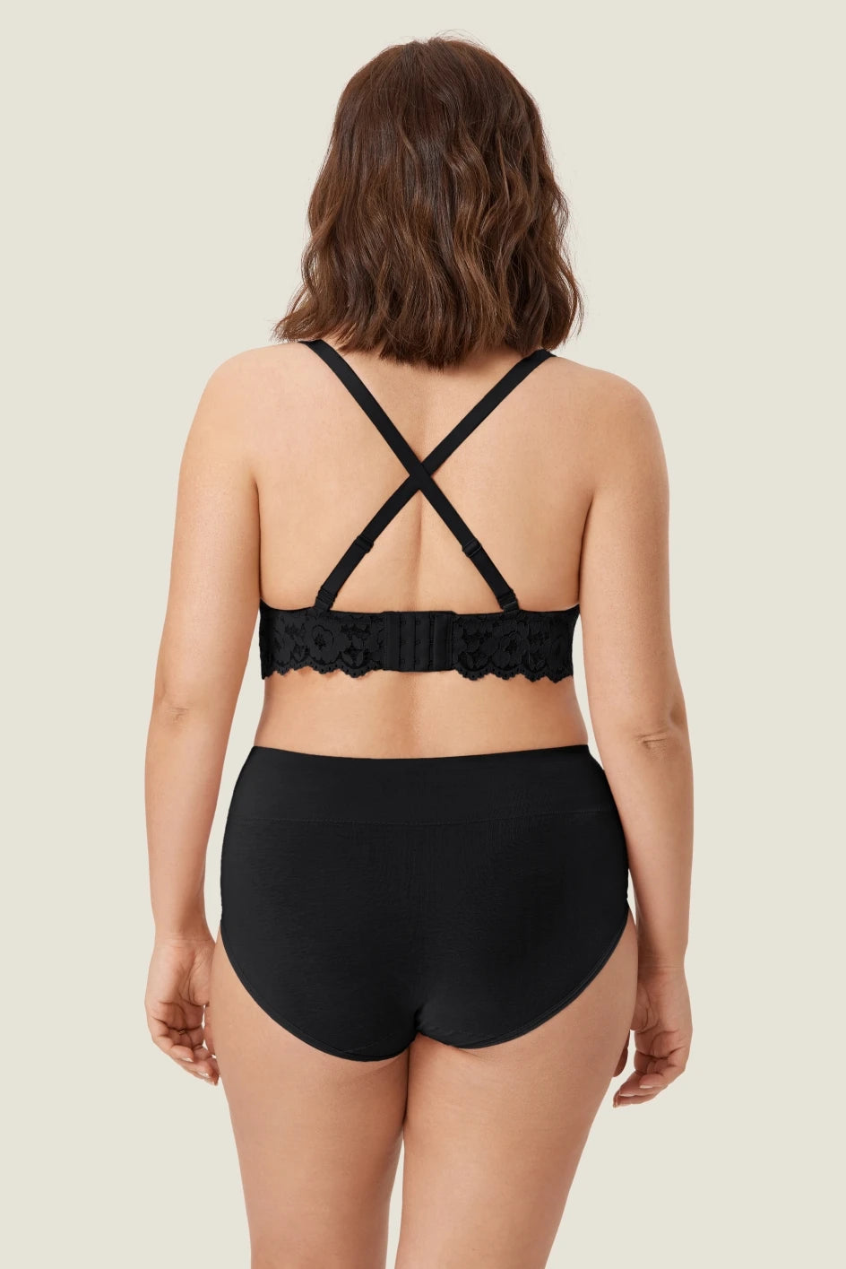 Soutien-gorge d'allaitement plongeant en dentelle