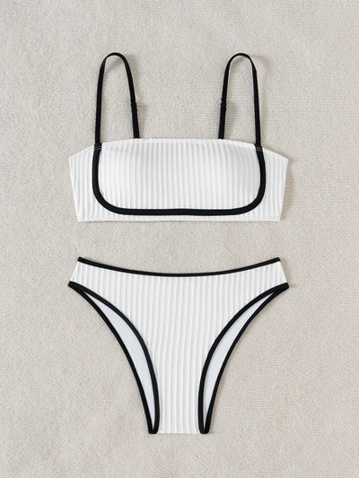 Maillot de bain bandeau taille haute