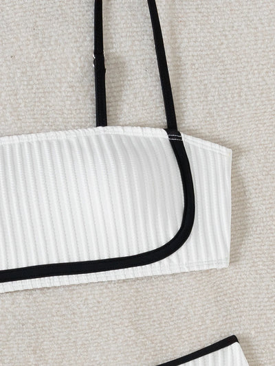 Maillot de bain bandeau taille haute