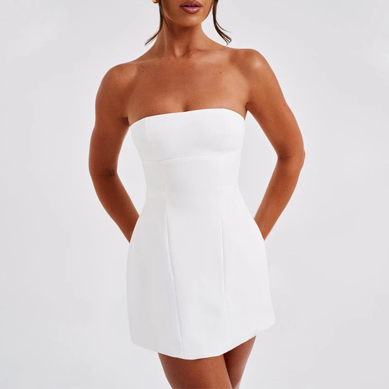 Robe courte simple bustier