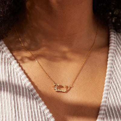 Collier personnalisable oreilles chien et chat