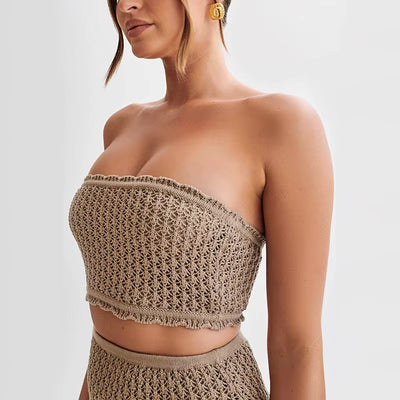 Ensemble jupe et haut bandeau