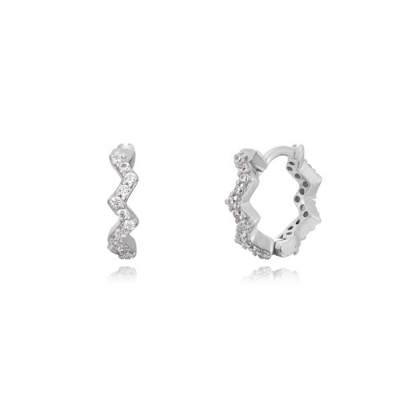 Anneaux d'oreilles zigzag Alix