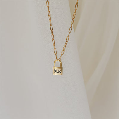 Collier personnalisable cadenas