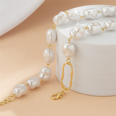 Collier ras du cou perles baroques