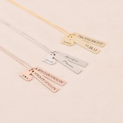 Collier personnalisable coeur et pendentif