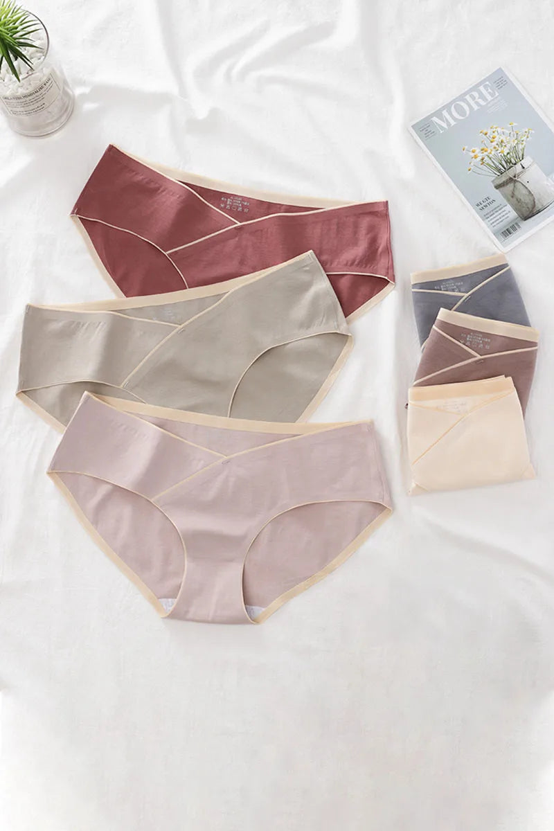 Culotte de grossesse taille basse bicolore