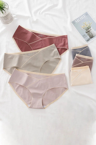 Culotte de grossesse taille basse bicolore