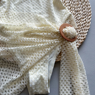 Maillot de bain une piece sans manche avec jupe