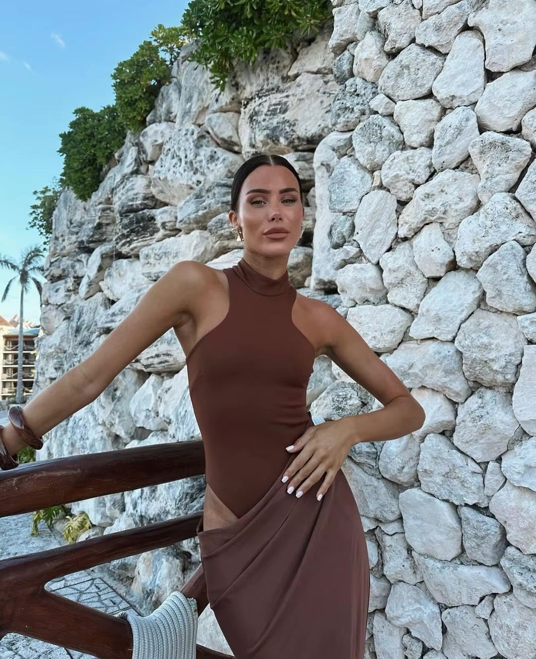 Robe asymétrique dos nageur