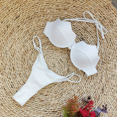 Maillot de bain push-up jupe longue