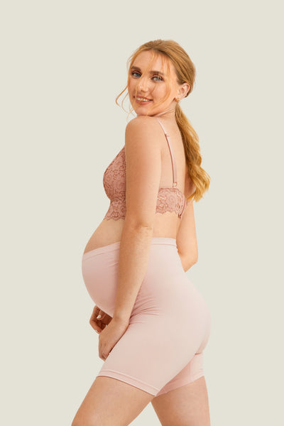 Short de grossesse taille haute
