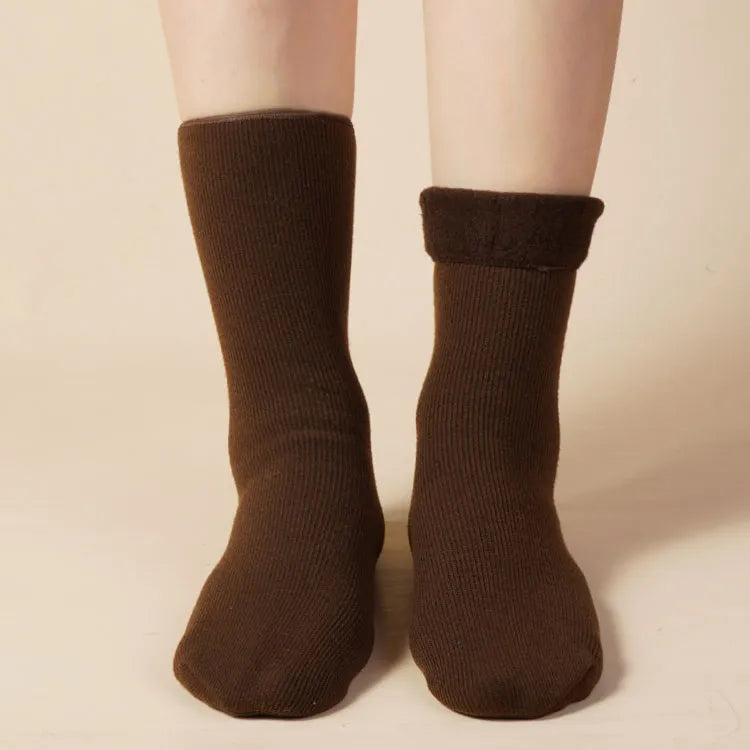 Chaussettes chaudes d'hiver polaires mi-hautes