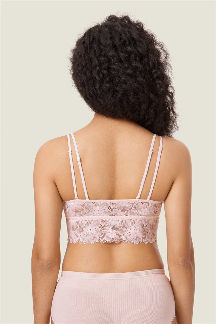 Soutien-gorge d'allaitement en dentelle à double bretelle