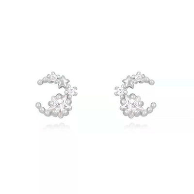 Puces d'oreilles lune Alix