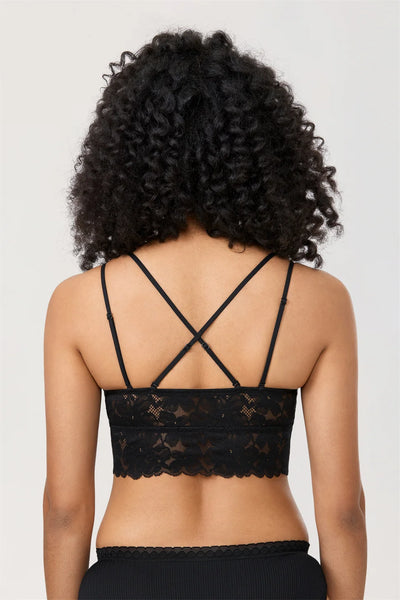 Soutien-gorge d'allaitement en dentelle à double bretelle