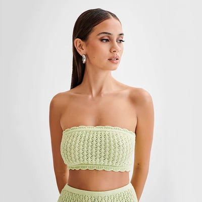 Ensemble jupe et haut bandeau