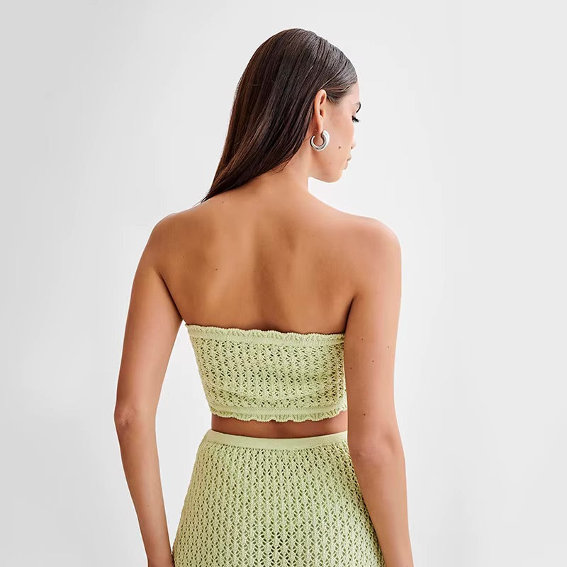 Ensemble jupe et haut bandeau