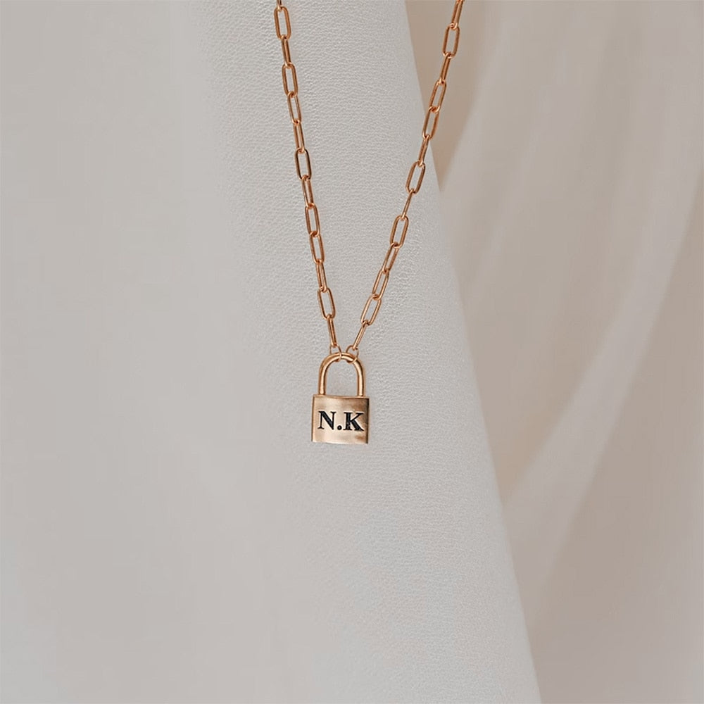 Collier personnalisable cadenas
