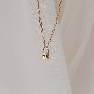 Collier personnalisable cadenas