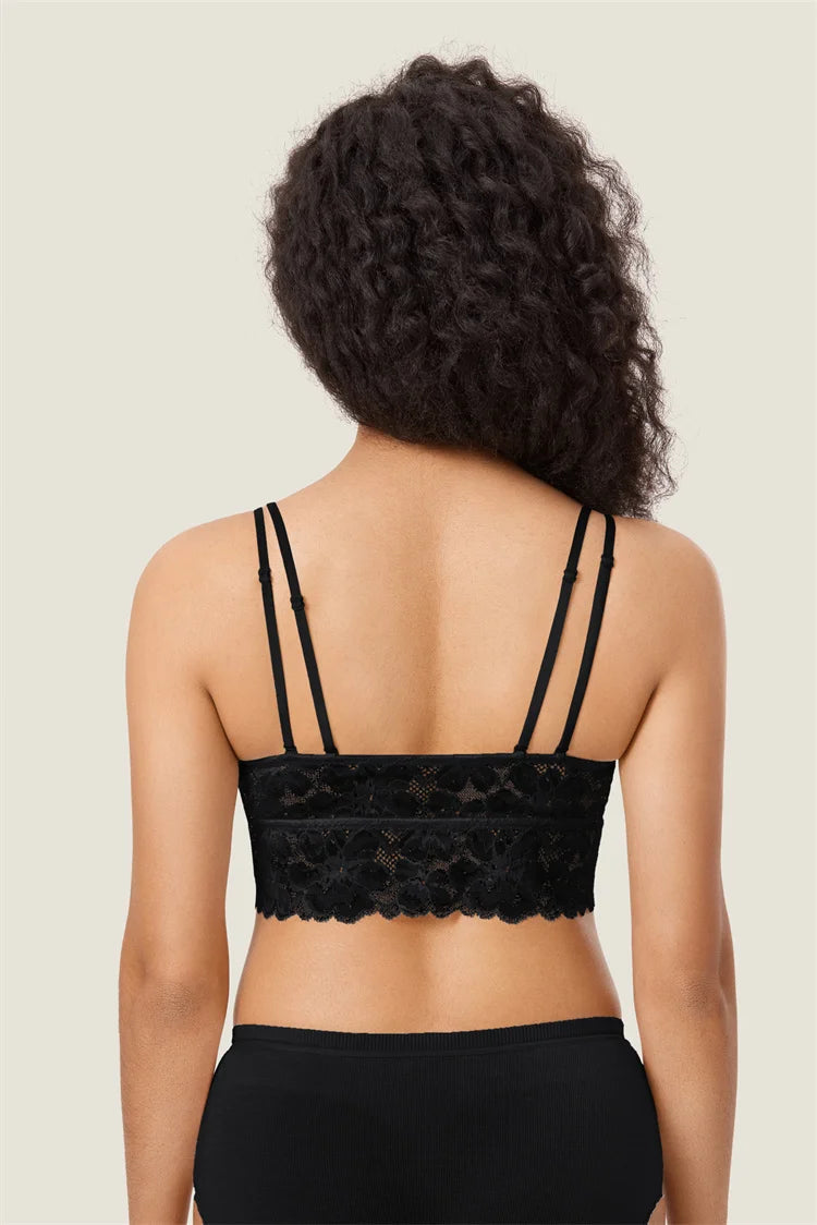 Soutien-gorge d'allaitement en dentelle à double bretelle