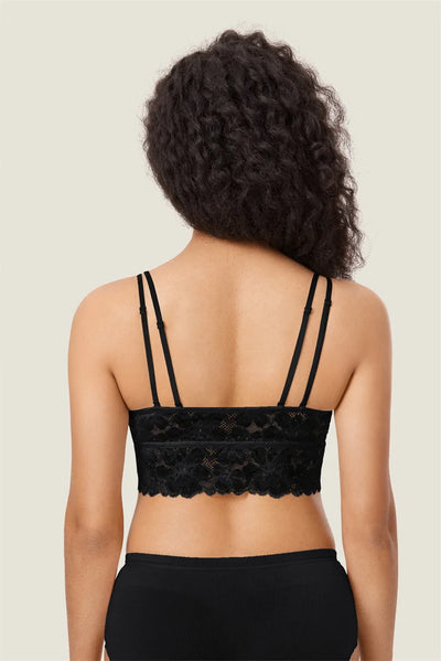 Soutien-gorge d'allaitement en dentelle à double bretelle