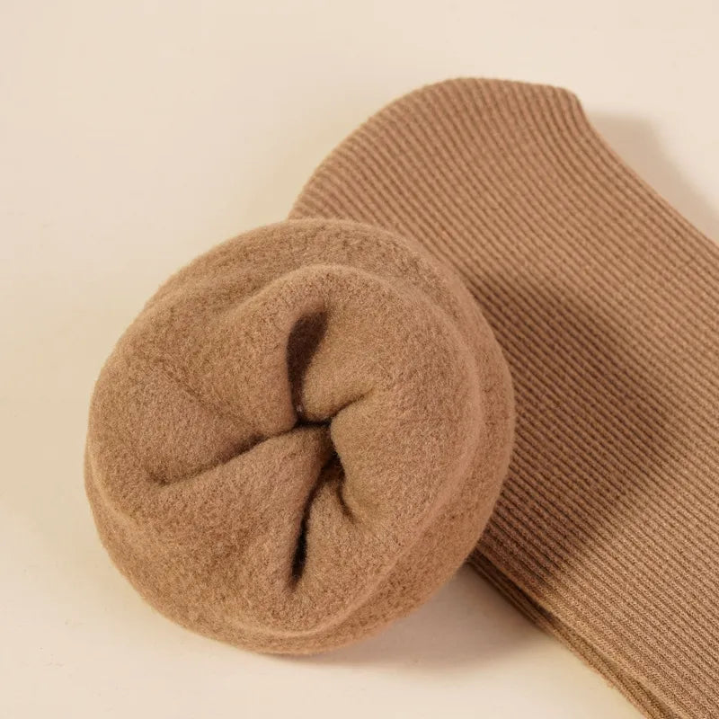 Chaussettes chaudes d'hiver polaires mi-hautes
