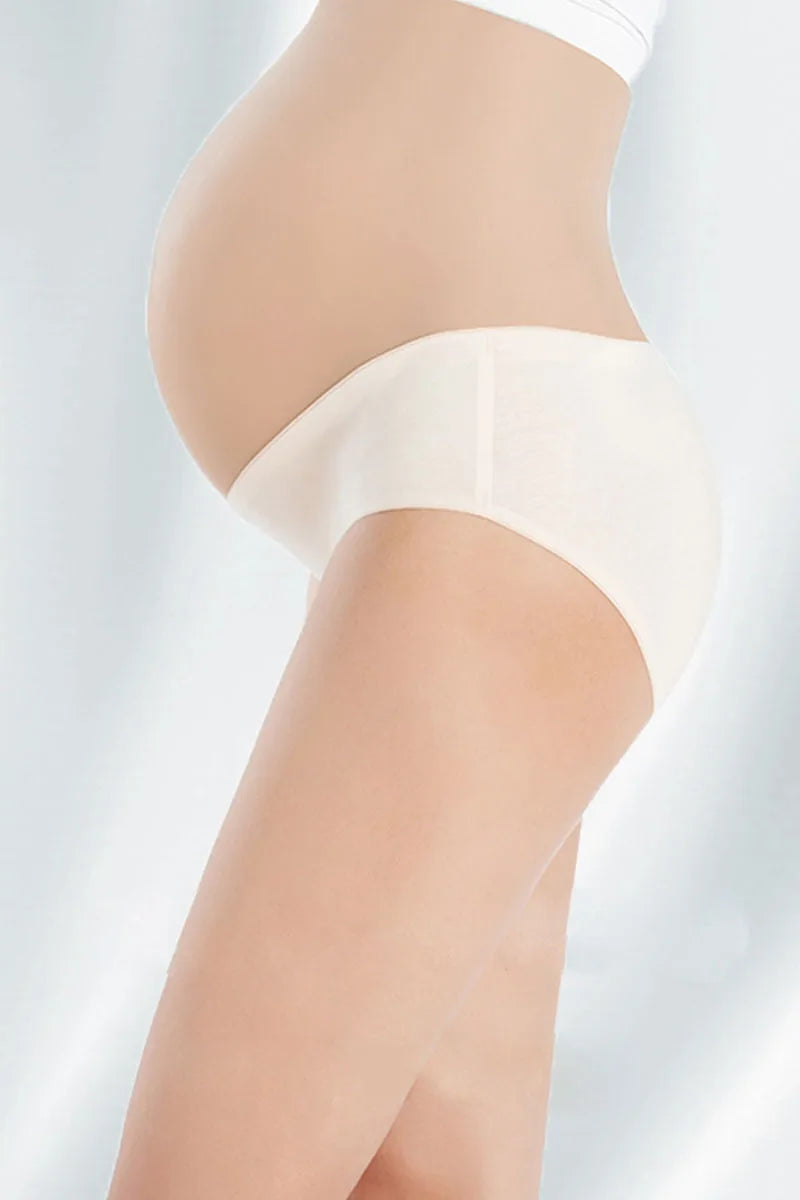 Culotte de grossesse taille basse bicolore