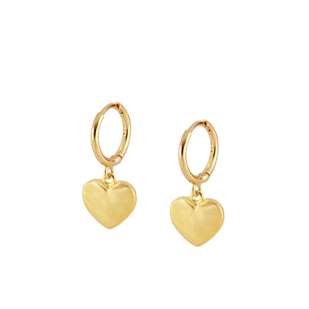 Anneaux d'oreilles coeur Juliette