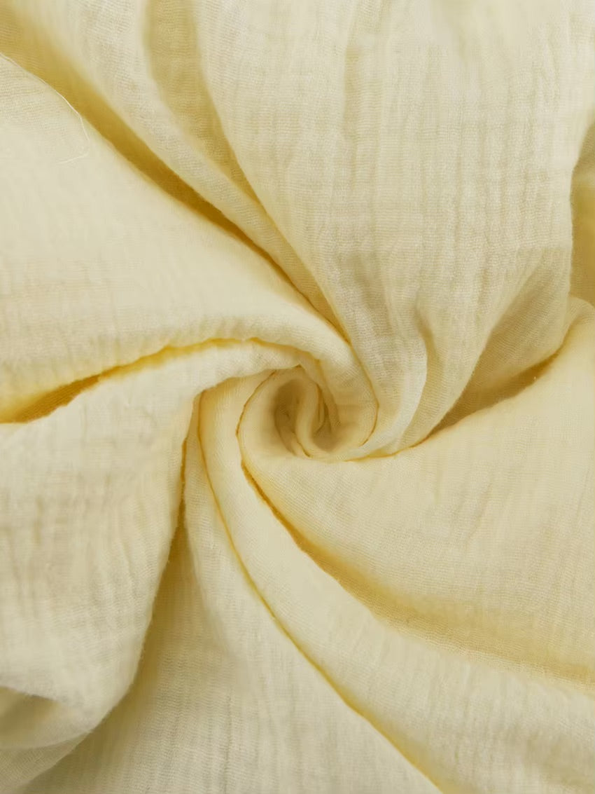 Kimono long en coton blanc