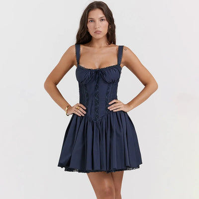 Robe corset à lacets