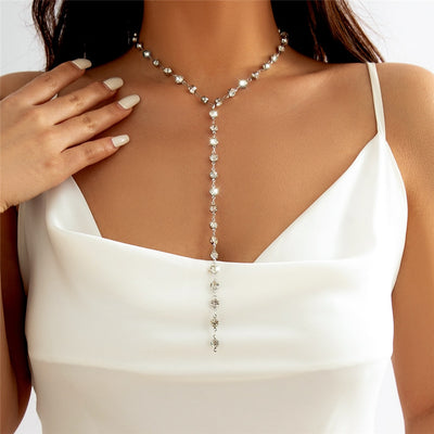 Collier long brillant