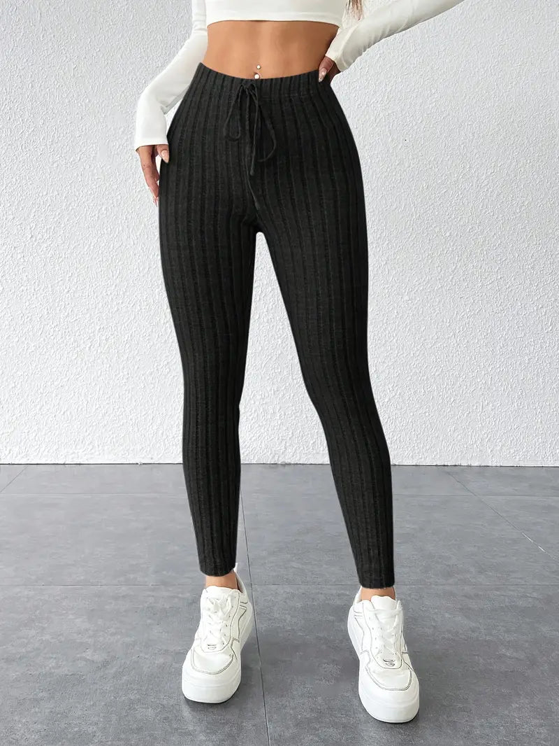Legging Taille haute Élastique à Cordon