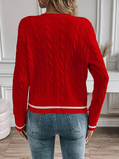 Gilet élégant à manches longues Boutonnage doré