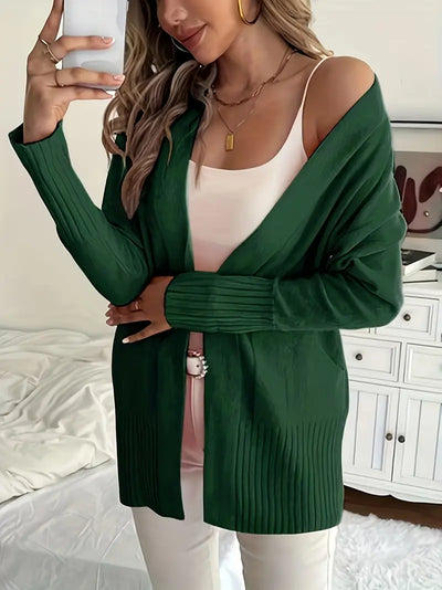 Cardigan long confortable manches longues