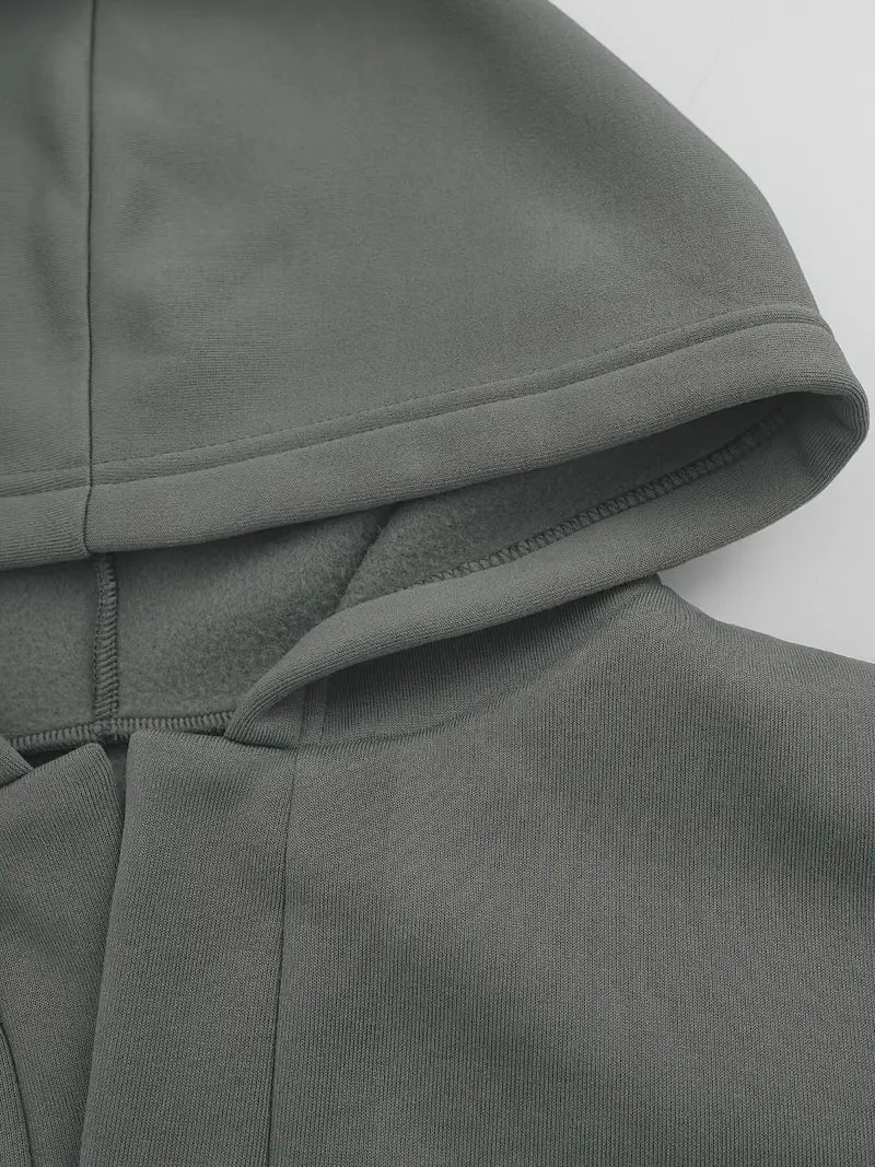 Sweat à capuche avec imprimé de lettres contrastées