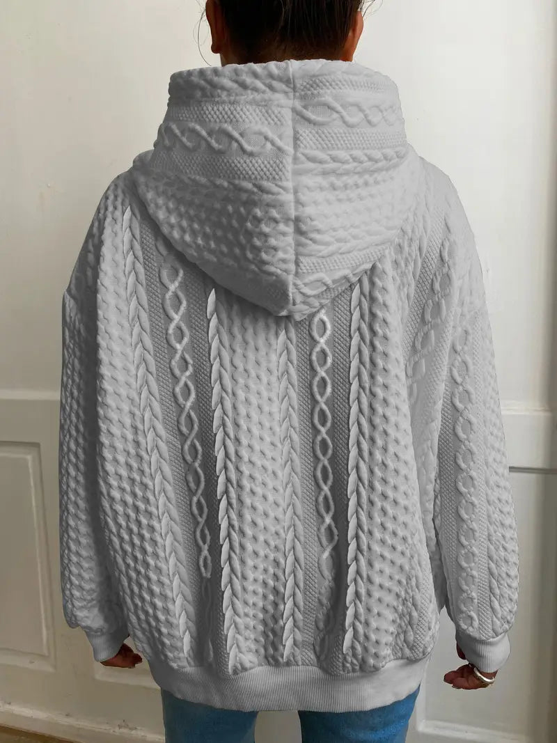 Sweat à capuche décontracté grande taille