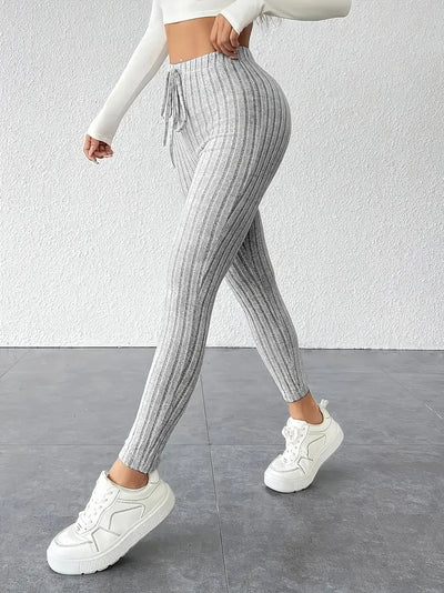Legging Taille haute Élastique à Cordon