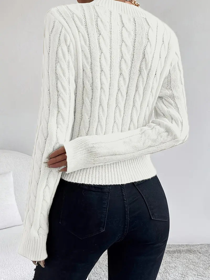 Pull col V avec logo