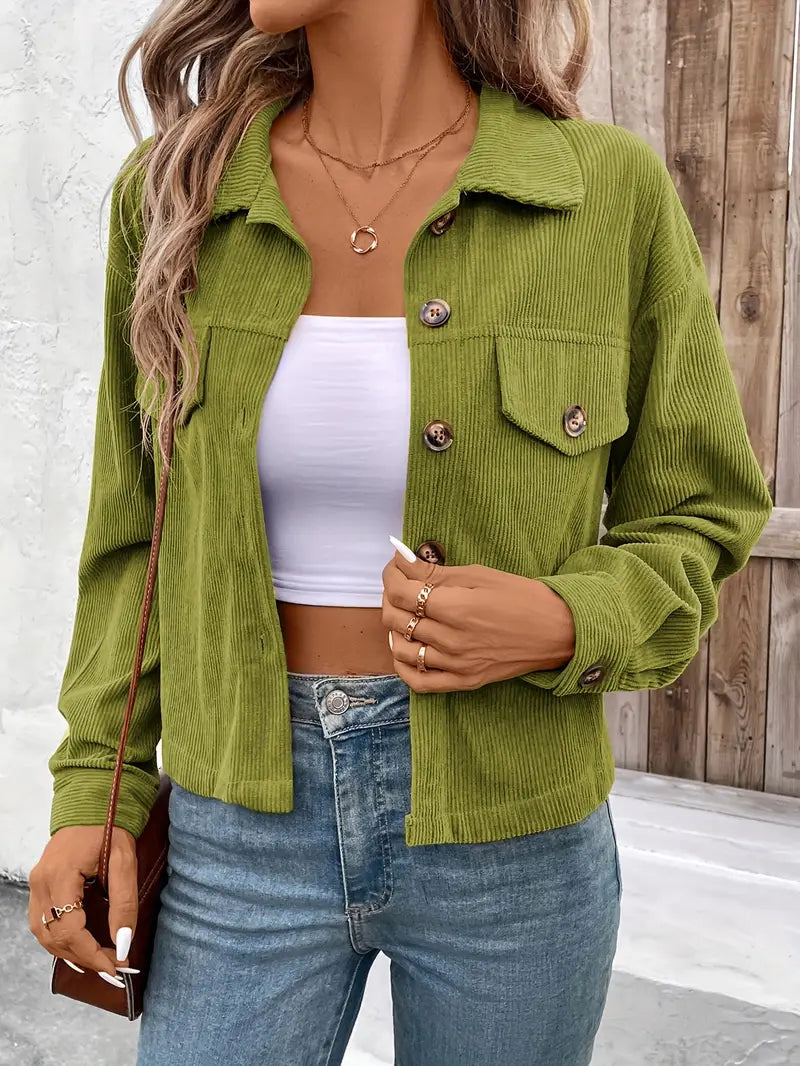 Veste courte structurée manches longues