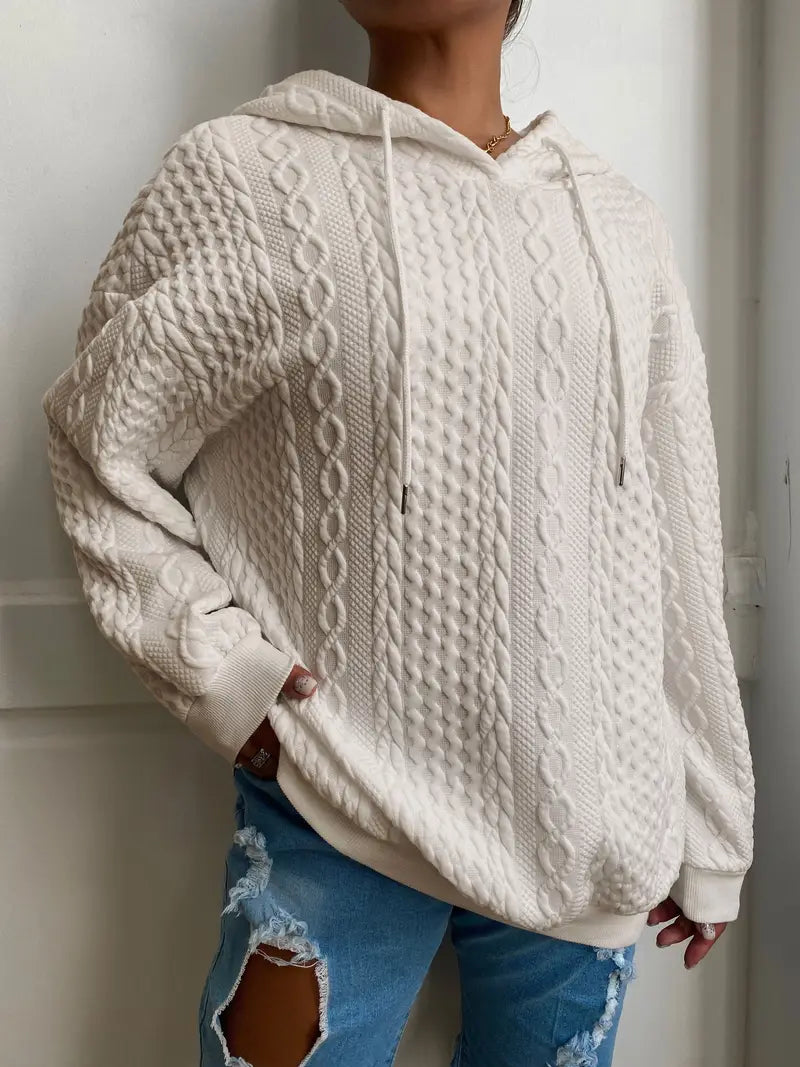 Sweat à capuche décontracté grande taille