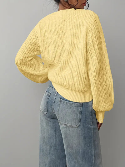 Pull à col rond effet mailles