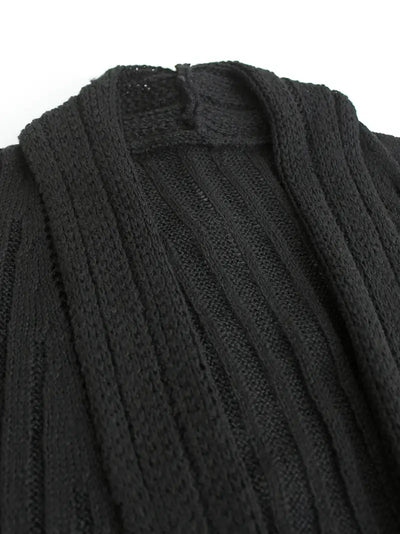 Cardigan long manches longues effet robe