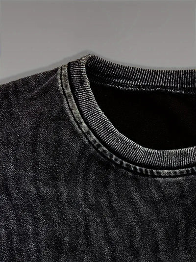 Sweat Pull vintage à col rond impression Enjoy The Little Things