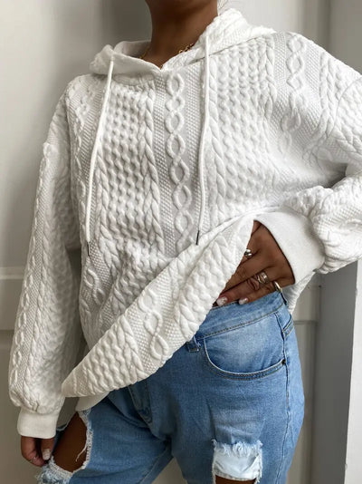 Sweat à capuche décontracté grande taille