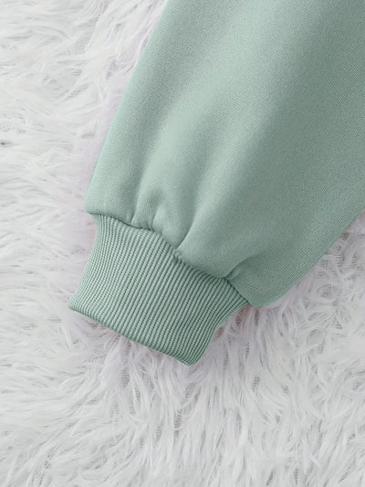 Sweat décontracté avec lettrage manches longues